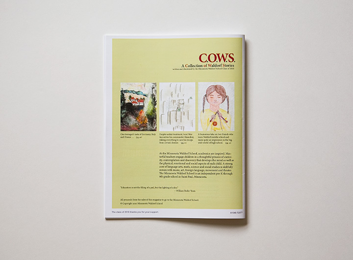 COWS Magazine back cover